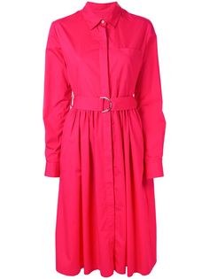 MSGM платье-рубашка с поясом