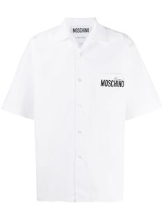 Moschino рубашка оверсайз с логотипом