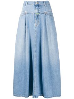 Société Anonyme джинсовая юбка макси с завышенной талией