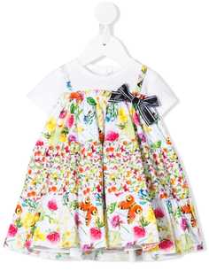 Miss Blumarine платье-футболка с цветочным принтом