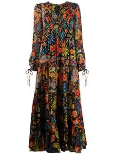 Rixo платье макси Lori с завязками
