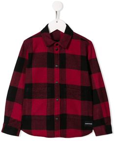 Calvin Klein Kids рубашка в клетку