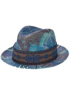 Etro шляпа-федора с принтом пейсли