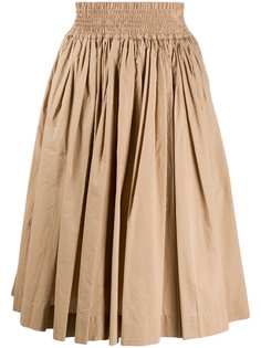 Woolrich присборенная юбка с эластичным поясом
