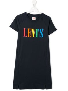 Levis Kids платье-футболка с логотипом