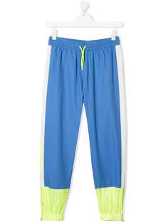 Kenzo Kids спортивные брюки в стиле колор-блок