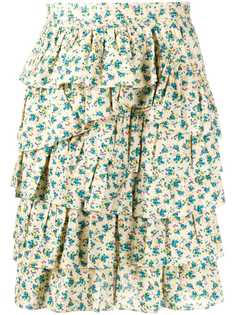 Zadig&Voltaire многослойная юбка с цветочным принтом