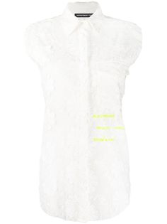 Department 5 рубашка без рукавов с цветочной вышивкой