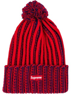 Supreme шапка бини в контрастную полоску