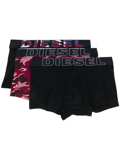 Diesel комплект из трех трусов с логотипом