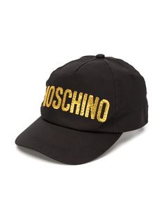 Moschino Kids декорированная кепка с логотипом