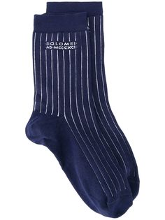 Brunello Cucinelli носки в полоску с логотипом