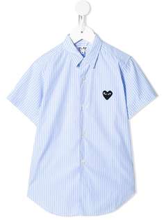 Comme Des Garçons Play Kids рубашка с логотипом на груди