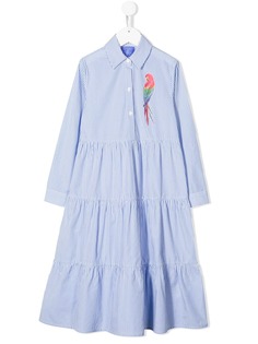 Stella Jean Kids платье-рубашка в полоску