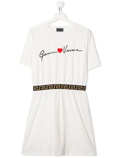 Young Versace платье-футболка с графичным принтом