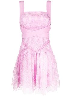 Self-Portrait кружевное платье мини