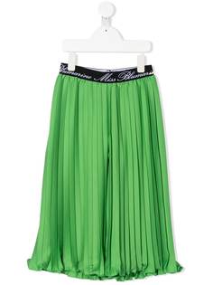 Miss Blumarine плиссированные брюки широкого кроя
