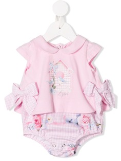 Lapin House боди с цветочным принтом