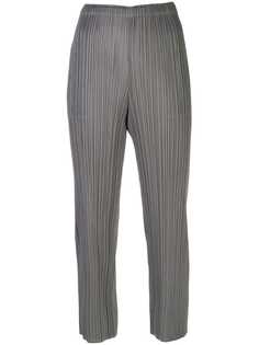 Pleats Please Issey Miyake укороченные плиссированные брюки