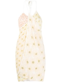 Jacquemus платье с цветочным принтом и запахом