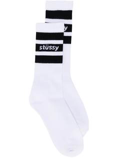 Stussy полосатые носки в рубчик