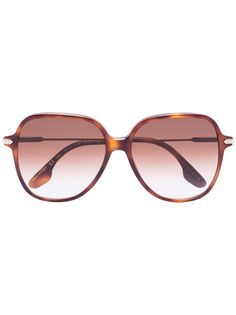 Victoria Beckham Eyewear солнцезащитные очки в квадратной оправе черепаховой расцветки