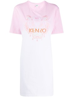 Kenzo платье-футболка Tiger с вышитым логотипом