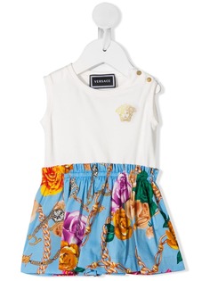 Versace Kids платье миди с контрастными вставками