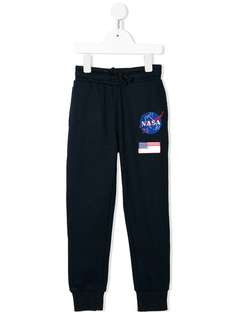 Little Eleven Paris Nasa embroidered patch track trousers