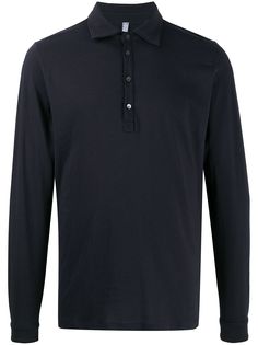 Cenere GB рубашка-поло из джерси с длинными рукавами
