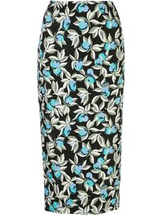 DVF Diane von Furstenberg юбка-карандаш с цветочным принтом