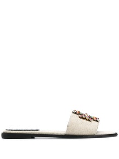Tory Burch шлепанцы Ines с кристаллами