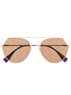 Fendi Eyewear солнцезащитные очки с монограммой