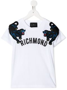 John Richmond Junior футболка с вышивкой