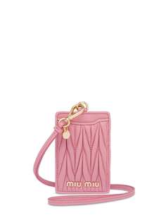 Miu Miu стеганый картхолдер