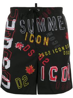 Dsquared2 плавки-шорты с логотипом
