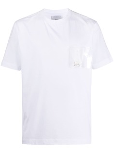 Heliot Emil футболка с прозрачной нашивкой