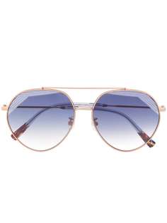 MISSONI EYEWEAR солнцезащитные очки в круглой оправе