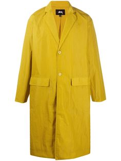 Stussy длинное однобортное пальто