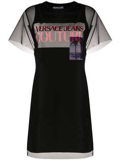 Versace Jeans Couture многослойное платье-футболка