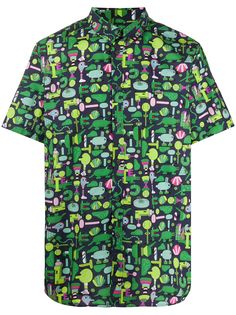 Lacoste рубашка со сплошным принтом