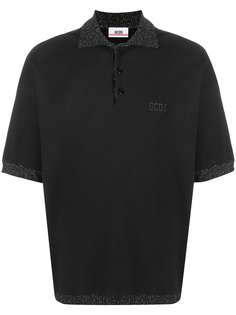 Gcds рубашка-поло в рубчик с короткими рукавами