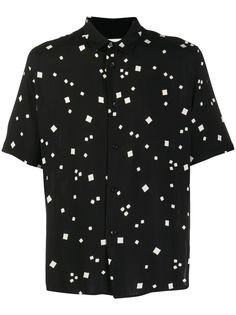 Saint Laurent рубашка с принтом