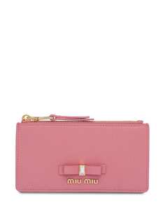 Miu Miu декорированный кошелек с бантом