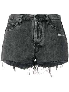 Off-White джинсовые шорты с логотипом