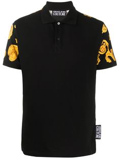 Versace Jeans Couture рубашка-поло с короткими рукавами и принтом Baroque