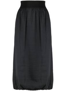Yohji Yamamoto Pre-Owned присборенная юбка миди 1990-х годов