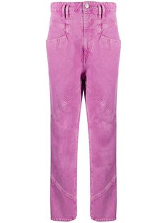 Isabel Marant брюки прямого кроя с декоративной строчкой