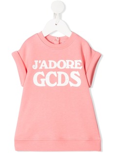 Gcds платье-толстовка JAdore с логотипом