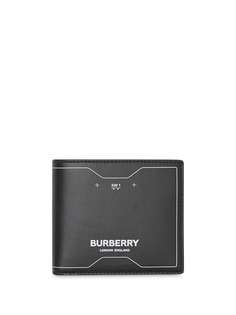 Burberry бумажник с принтом